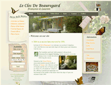 Tablet Screenshot of leclosdebeauregard.fr